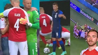 SHOCK CHRISTIAN ERIKSEN collapse in the match Denmark Vs Finland - Euro 2021
