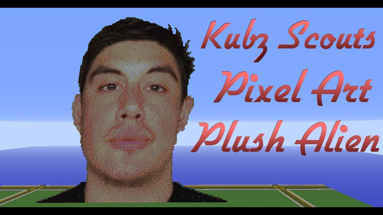 Minecraft Pixel Art SpeedBuild | Kubz Scouts - YouTube