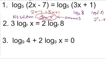 Video 3 Solving Using Log Properties Part 1