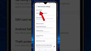 How to Use Secure Folder on SamsungGalaxy F23 #shorts