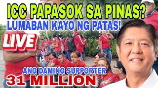 LIVE ICC PAPASOK SA PINAS LUMABAN TAYO NG PATAS PBBM SUPPORTERS DAGSA