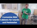 How to Modify IKEA Cabinets for Islands and Peninsulas