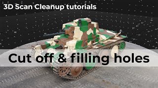 3D Scan basic cleanup - Cut off and filling holes