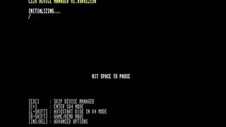 Quick demo of new autoboot features of the C128 device manager (version 2.0 alpha code)