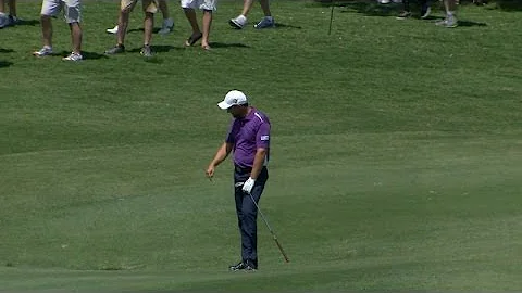 Padraig Harrington's unlucky bounce on No. 11 at H...