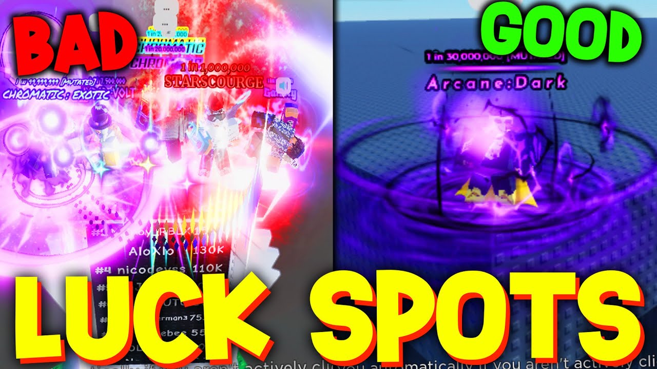 ALL LUCKY SPOTS in SOLS RNG! ROBLOX - YouTube