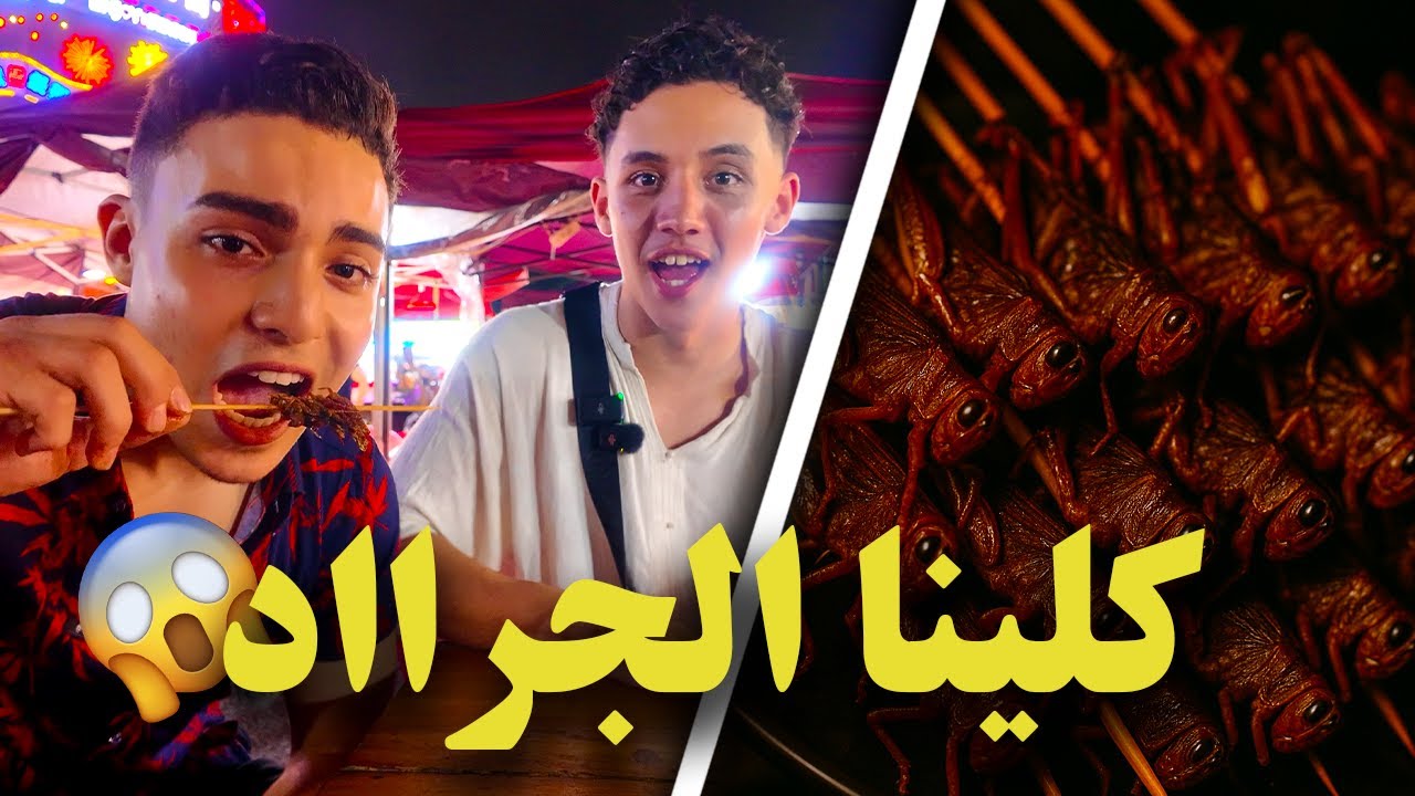أكلنا الجراد لأول مرة🦗🇨🇳 | تجربة مجنونة مع زيد