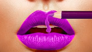 Magic BEAUTY Hacks For Girls || Makeup Tutorial And Beautiful Lipstick Ideas!