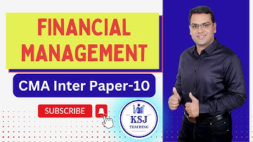 CMA Financial Management Paper-10 Module | ICMAI | CA Saurav Jindal