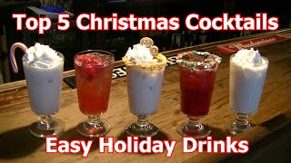 Top 5 Christmas Cocktails Best Easy Holiday Drinks by MrFredenza 12,784 views 5 months ago 7 minutes, 24 seconds