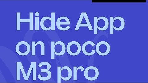 How to Hide app on poco M3 pro 5g👍👍👍