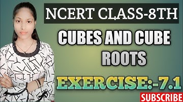 Ex.7.1 Q.4 chapter:7 Cubes and cube root |NCERT solution Maths class 8| cbse.
