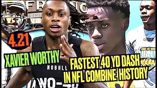 😲 Xavier Worthy JUST ran the FASTEST 40 YD Dash in NFL Combine HISTORY ! Check out his HS Spotlight by utrhighlightvideos 4,113 views 1 month ago 5 minutes, 33 seconds