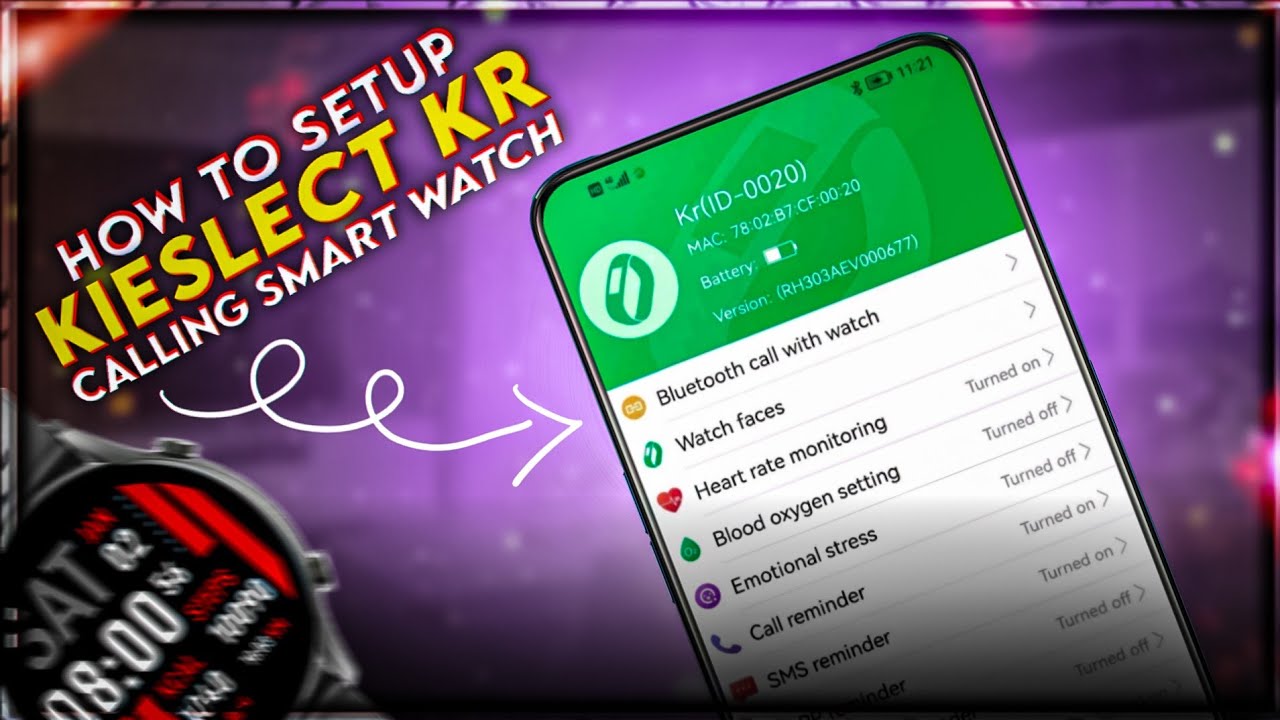 How To Connect Kieslect KR Calling Smartwatch | Full Setup | TECH STROK ✓