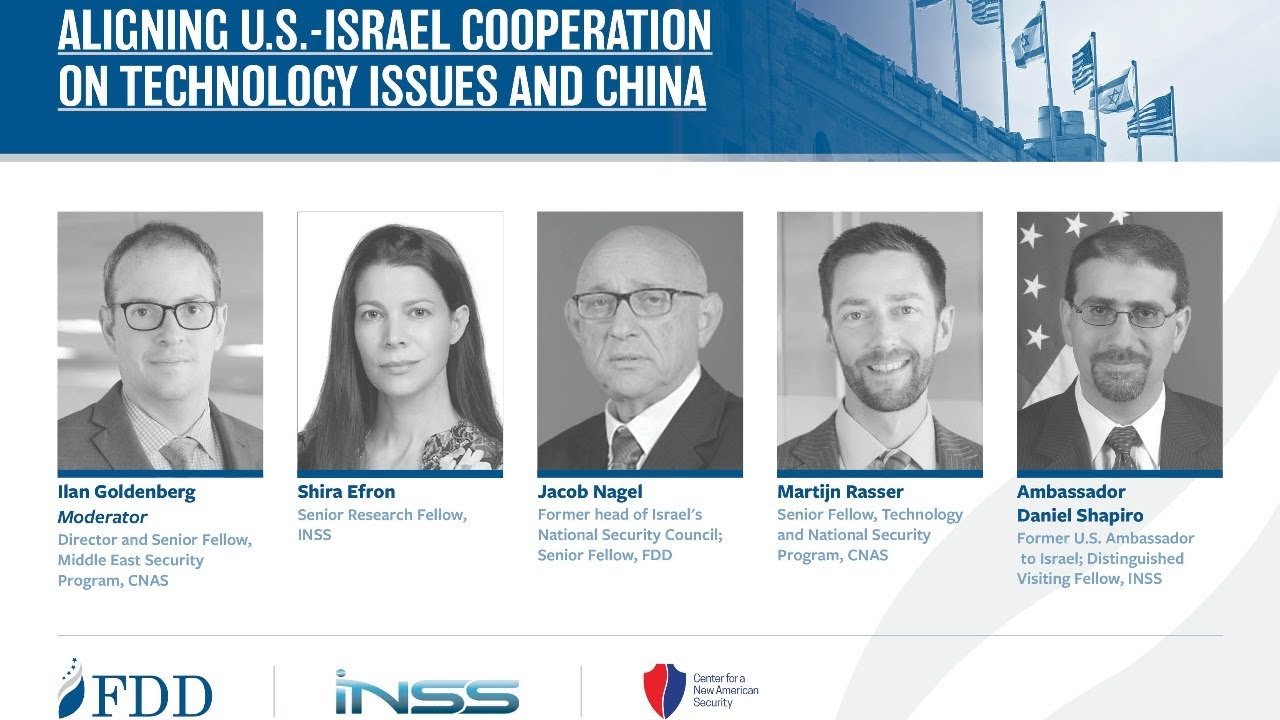 Virtual Panel Discussion: Aligning U.S.-Israel Cooperation on Technology Issues and China