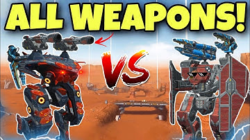 🔥 TITAN AO MING VS ARTHUR COMPARISON WITH ALL WEAPONS || War Robots Test Server || WR ||