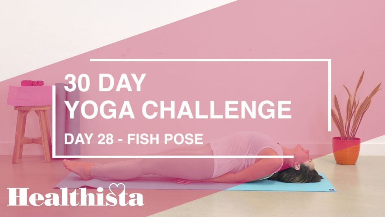 learn yoga step by step 30 Day Yoga Challenge | Day 28 | Fish Pose