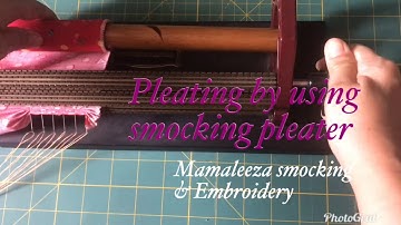 Learn to smock: pleating the fabric