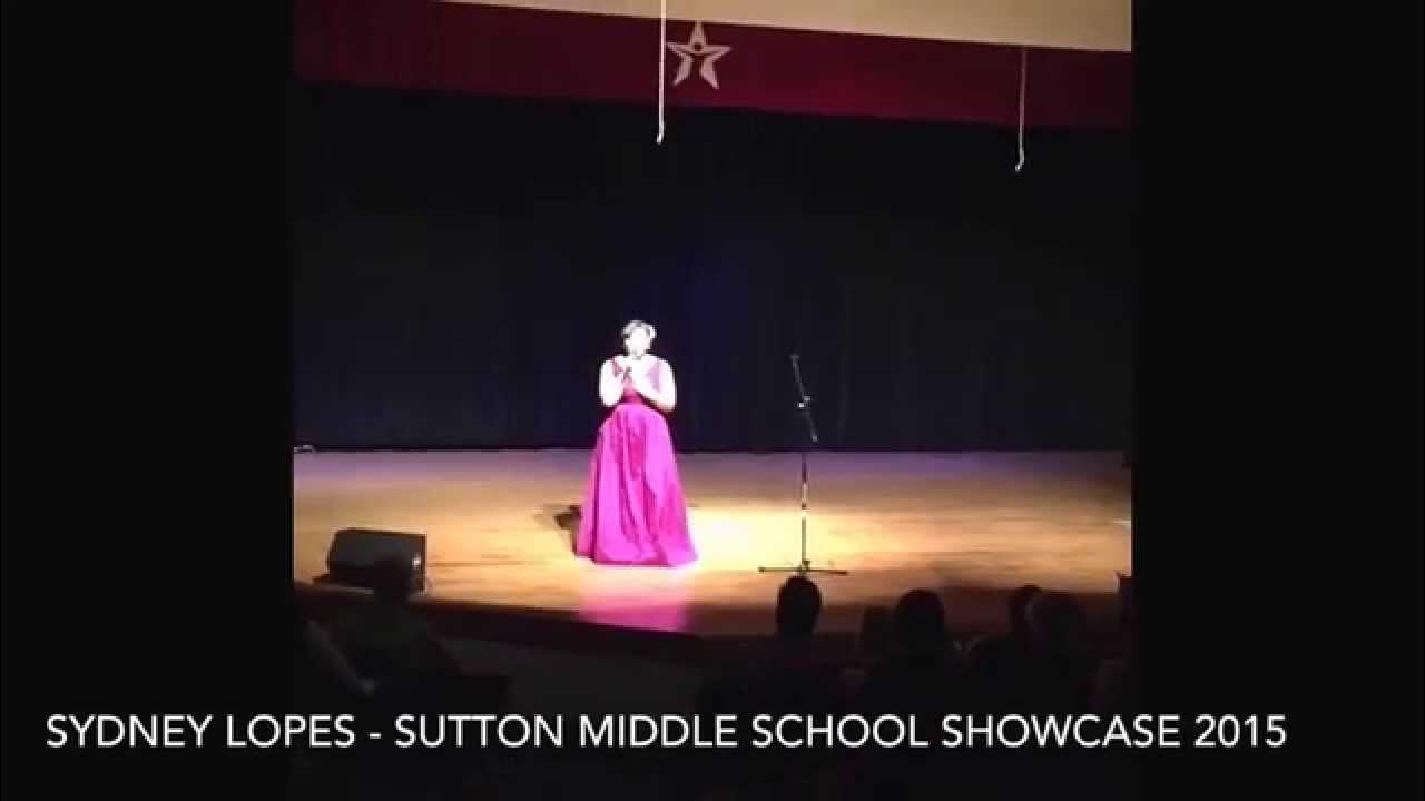 Sydney Lopes Sutton Middle School Showcase 2015 YouTube