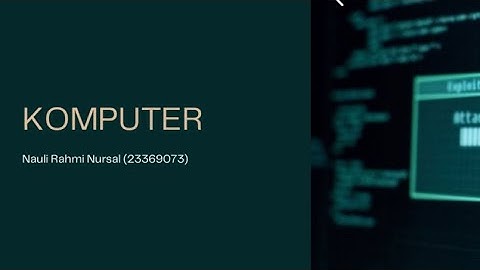 Pengantar Coding “Komputer”