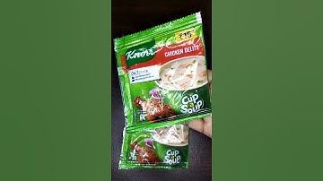 1 Minute Knorr Chicken Soup | Winter Soup | Chicken Delite Soup | Soup in 1 minute | #shorts