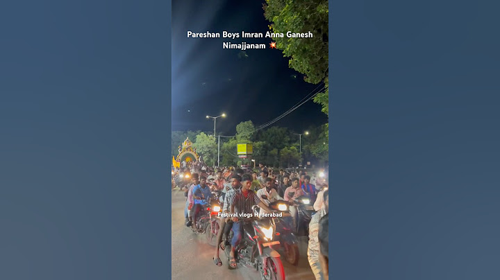 Huge Crowd at Pareshan Boys Imran Anna Ganesh Nimajjanam 2024 #pareshanboys #ganeshnimajjanam