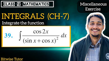 Miscellaneous exercise on Chapter 7 class 12 q39 | Class 12 chapter 7 miscellaneous question 39