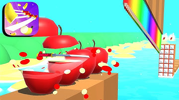 Flying Cut ​- All Levels Gameplay Android,ios (Levels 3-4)