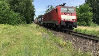 DB-Cargo 189 051-6 With Container Train at Kaldenkirchen Germany , June 17-2022 Railfan Video🎥👍👍👍👍👍🚂