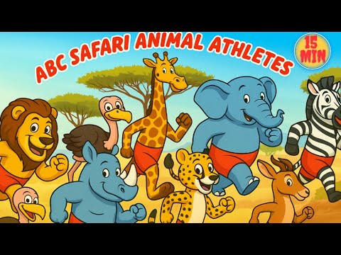 ABC Safari Animals Athletes Animal Sounds Song More Song Kids TV 
