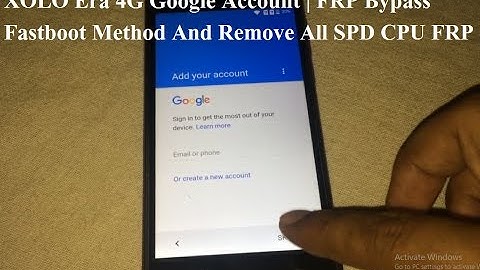 XOLO Era 4G Google Account | FRP Bypass  All  SPD CPU FRP Remove Using Fastboot method