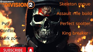 the division 2 best assault rifle build with perfect spotter king breaker and nemesis manhunt rank98