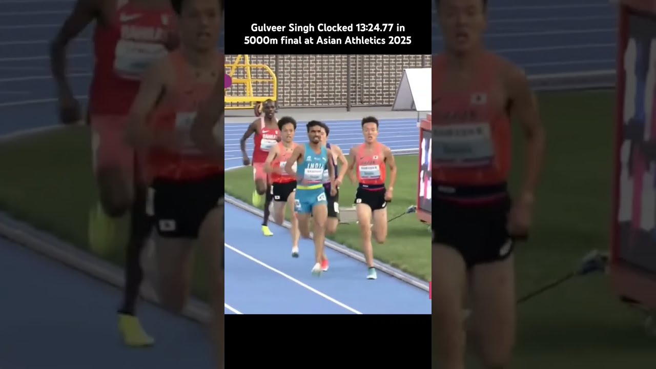 Gulveer Singh Clocked 13 27 77 In 5000m Final At Asian Athletics 2025 Shortsfeed