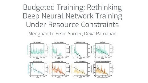 [ICLR 2020] Budgeted Training: Rethinking Deep Neural Network Training Under Resource Constraints