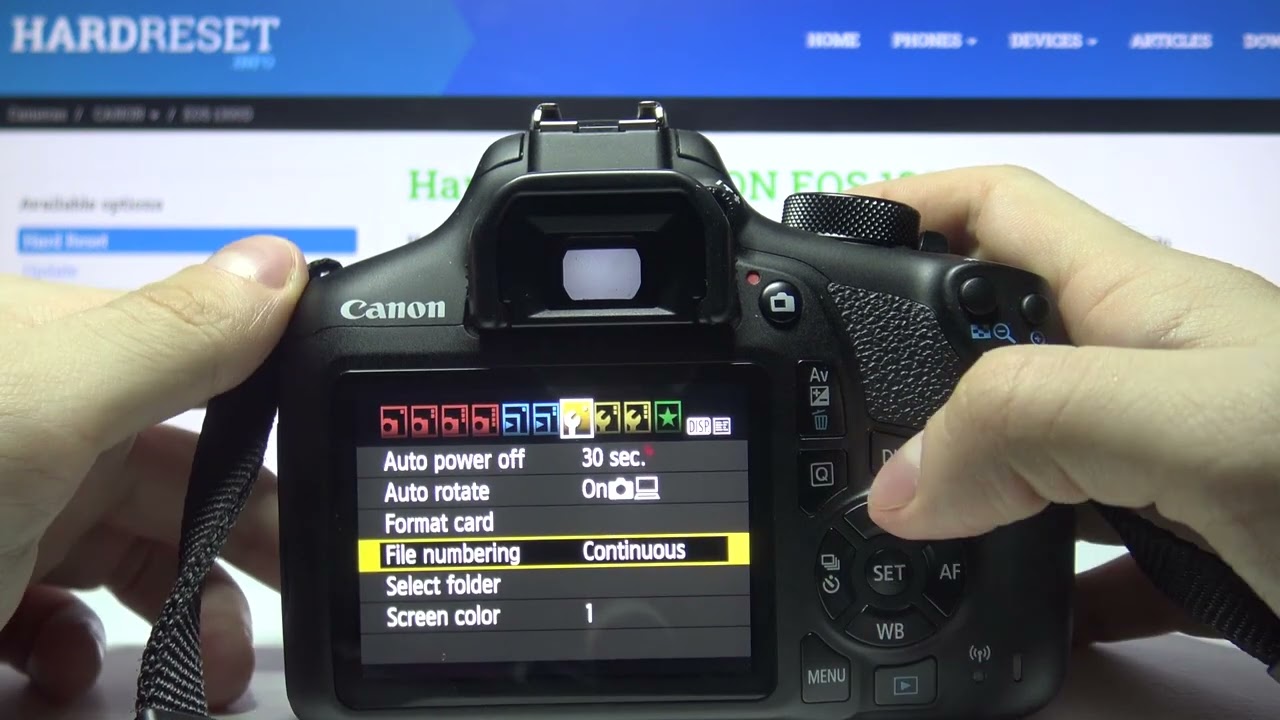 How to Format SD Card on EOS Rebel Camera - Delete All the on SD Card in Canon Camera YouTube