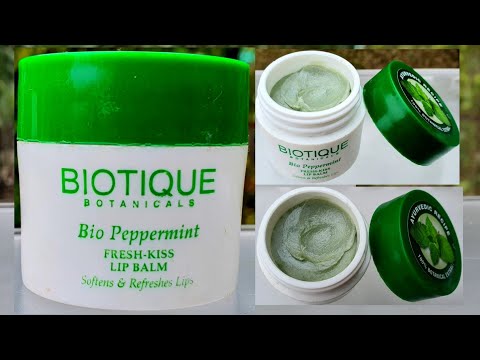 BIOTIQUE bio peppermint fresh kiss  lipbalm review | RARA |