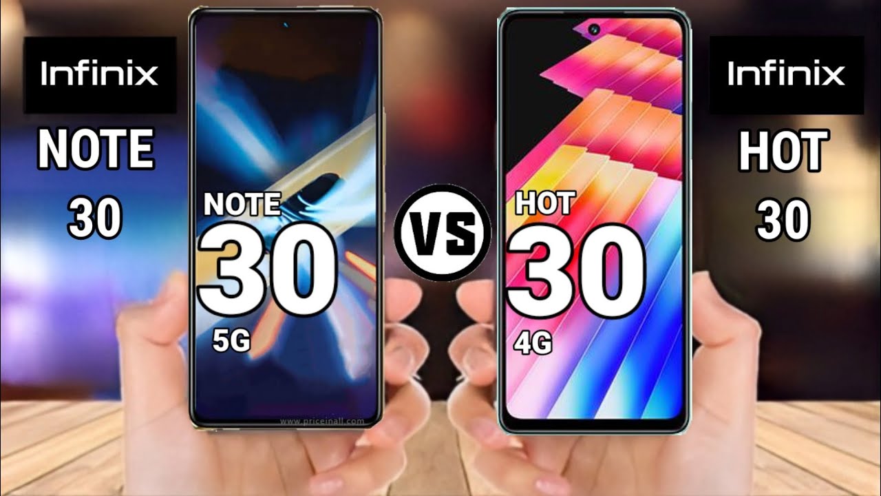 Infinix Hot 30 Free Fire vs Infinix Note 30 Pro: Qual a diferença?