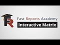 Fastreport net demo interactive matrix