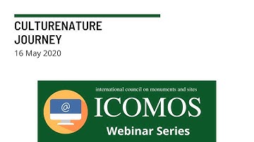 ICOMOS Webinar Series | CultureNature Journey