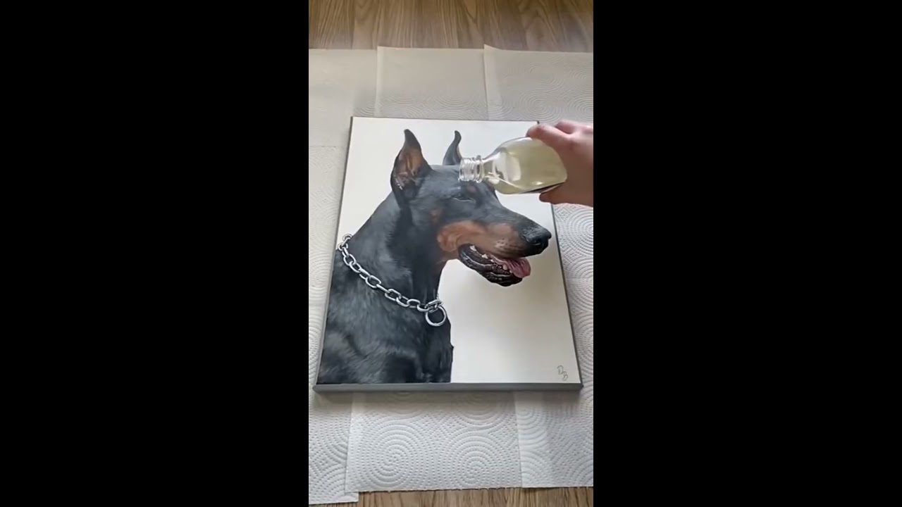 Dog Realistic Drawing 