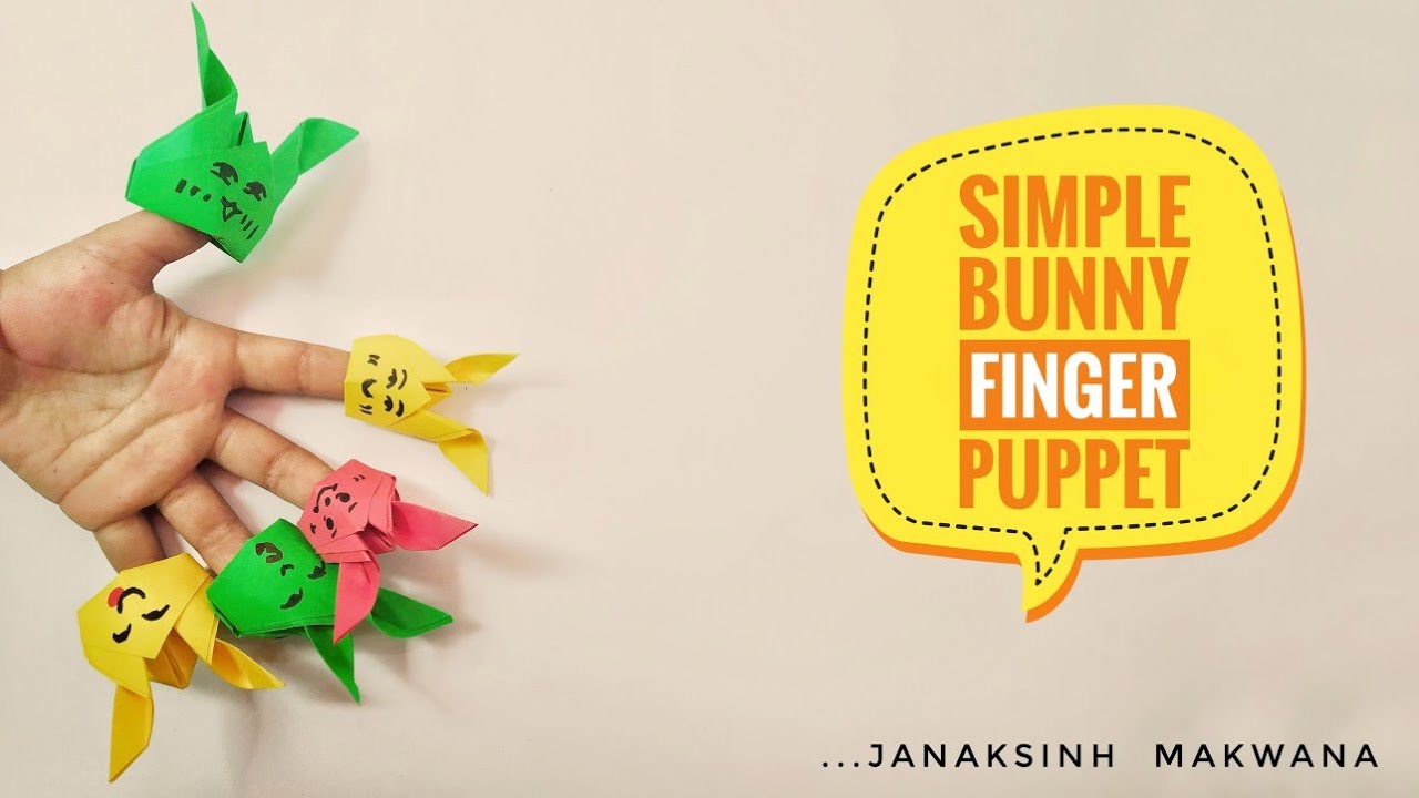 Simple Bunny Finger Puppet | Bunny Finger | Rabbit Finger | Paper Craft