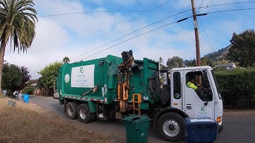 Recology Sonoma Marin Split Condor Sterling Labrie Automizer in the Hills of Stinson Beach!!