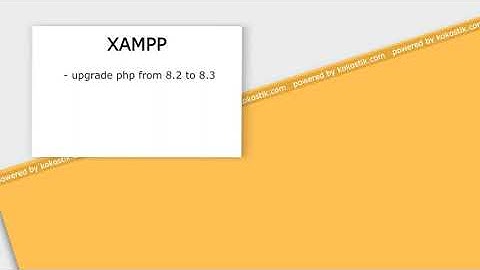 Обновление PHP на XAMPP(win)