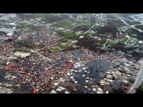 Hurricane Dorian's path of destruction revealed by aerial footage