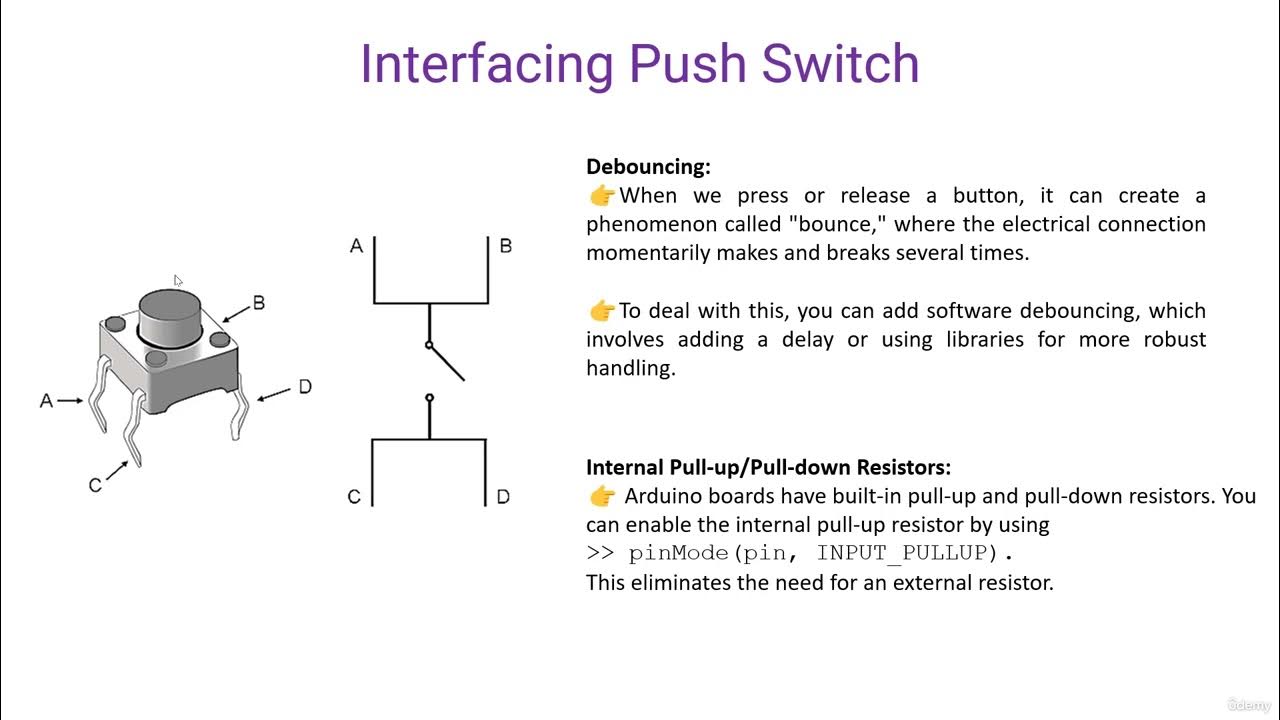 11. Interfacing Switch, Push Button with Arduino - YouTube