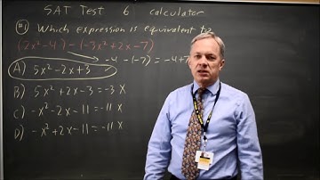 SAT Test 6: Rewriting polynomials - question #4-1