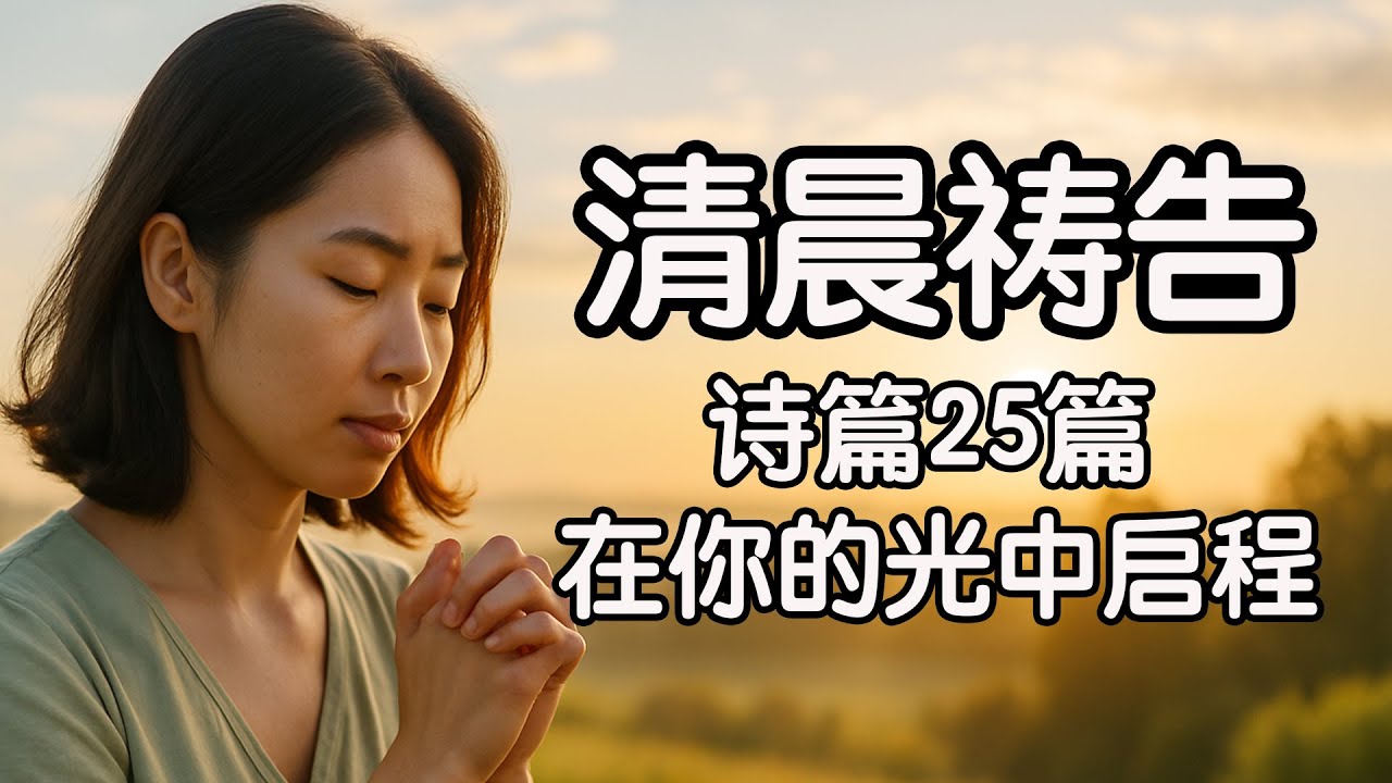 清晨祷告｜在祢的光中啟程｜詩篇25篇清晨信靠祷告 #清晨祷告#诗篇25篇#每日灵修#早晨祷告#圣经经文#诗篇朗读#清晨禱告 #詩篇禱告 #每日靈修