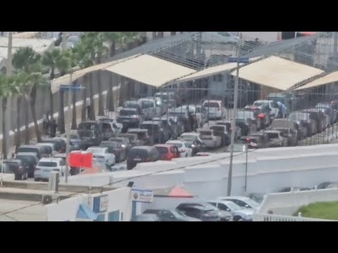 مباشرة من معبر سبتة حالة اليوم Frontera De Ceuta En Directo