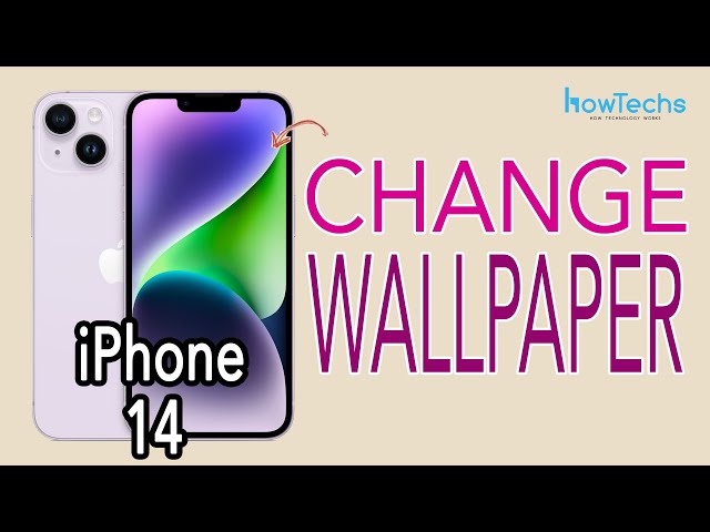 iPhone 14 - How to Change Wallpaper | Howtechs #iphone14 #iphone14wallpaper class=