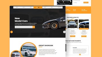 RENT a Car Website Design Using HTML CSS & JavaScript || Project for Beginners
